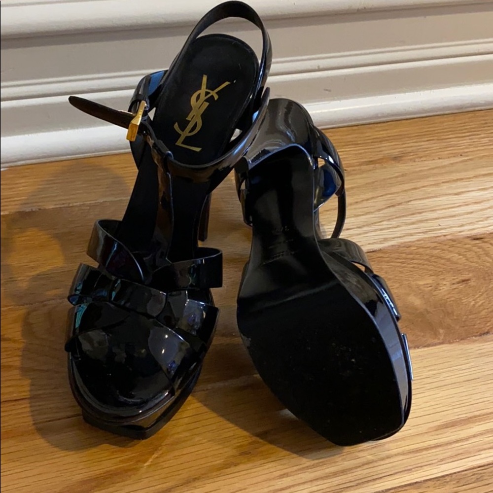 Gorgeous YSL open toe heels